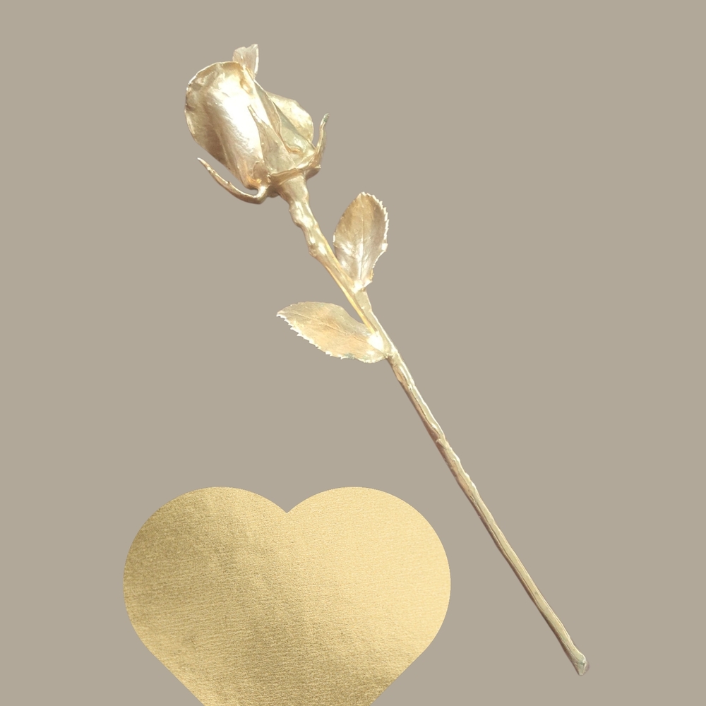 Elegant Gold Rose Home Accent